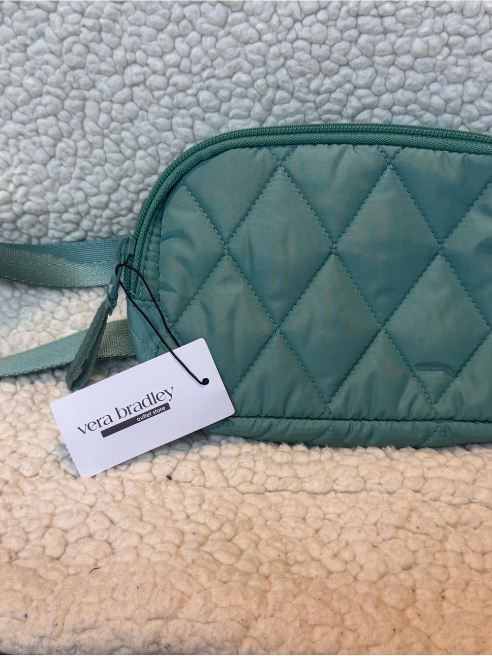 Vera Bradley Teal Quilted Belt/crossbody Bag